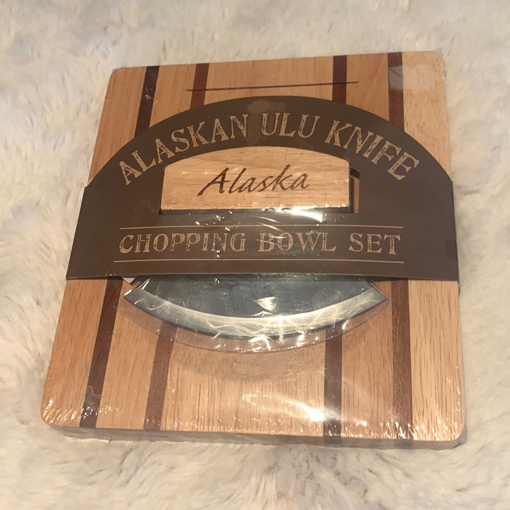Alaskan Ulu Knife Chopping Bowl Set